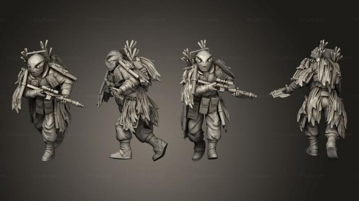 Military figurines (liberator 3, STKW_8930) 3D models for cnc