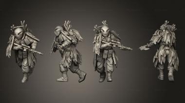 Military figurines liberator 3 3d model