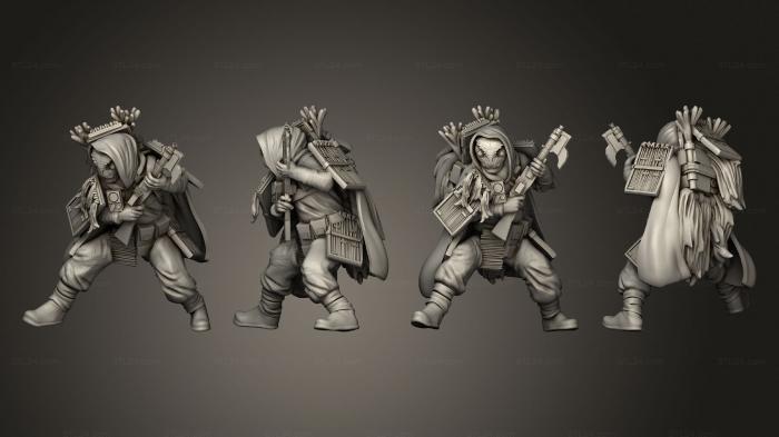 Military figurines (liberator 4 v 2, STKW_8931) 3D models for cnc