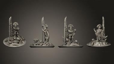 Military figurines Lich Prist 02 3d model