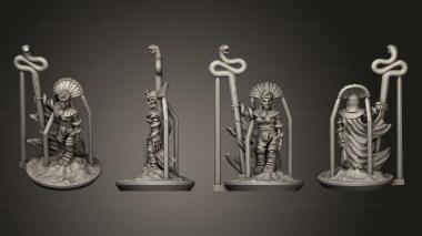 Military figurines Lich Prist 04 3d model