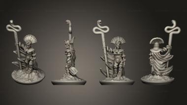 Military figurines Lich Prist 05 3d model