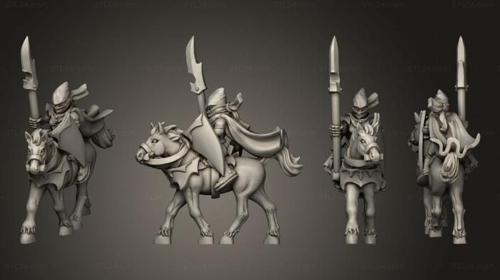 Military figurines (light cavalry 01, STKW_8942) 3D models for cnc