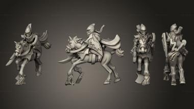 Military figurines light cavalry 08 3d model
