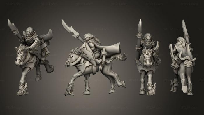 Military figurines (light cavalry 10, STKW_8948) 3D models for cnc