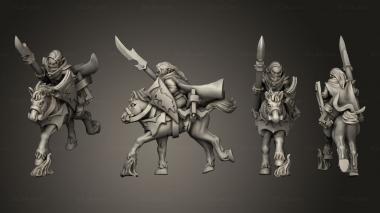 Military figurines light cavalry 10 3d model