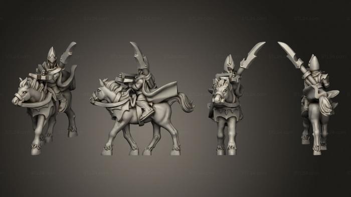 Military figurines (light cavalry 11, STKW_8949) 3D models for cnc