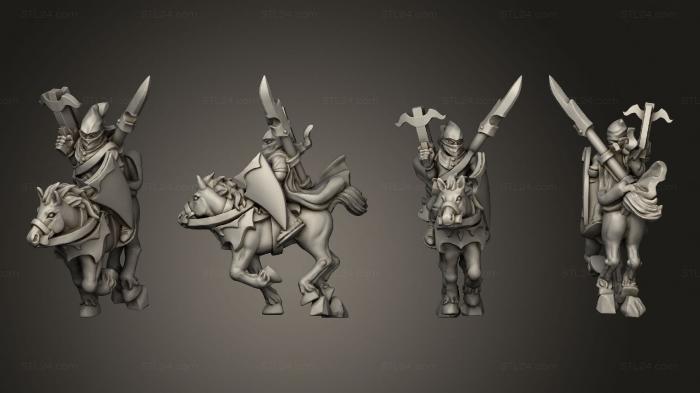 Military figurines (light cavalry 13, STKW_8950) 3D models for cnc