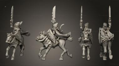 Military figurines light cavalry champion 2 2 3d model