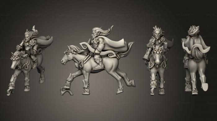Military figurines (light cavalry individuals musician 1, STKW_8967) 3D models for cnc