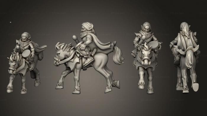 Military figurines (light cavalry musician 2, STKW_8975) 3D models for cnc