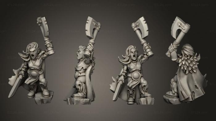Military figurines (light infantry champion 2, STKW_8986) 3D models for cnc