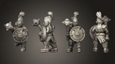 Military figurines Light Infantry 06 3d model
