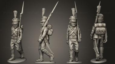 Military figurines Light Infantry 07 3d model