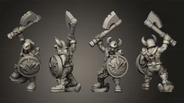 Military figurines Light Infantry 16 3d model
