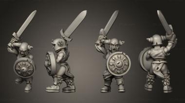 Military figurines Light Infantry 19 3d model