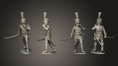 Military figurines Light Infantry 20 3d model