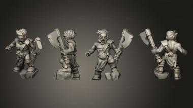 Military figurines Light Infantry 21 3d model