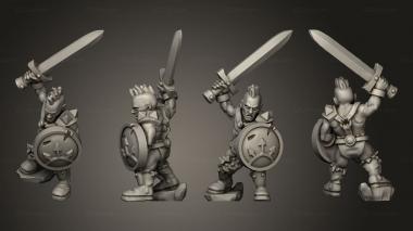 Military figurines Light Infantry 26 3d model