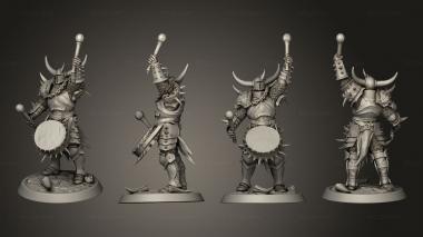 Military figurines Light Soldier Drummer 3d model