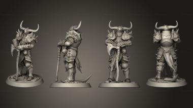 Military figurines Light Soldier Great Axe Chief 3d model