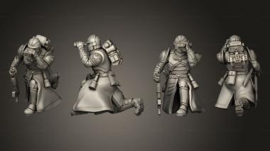 Military figurines Light weapon teams SM 1 Gunner 2 3d model