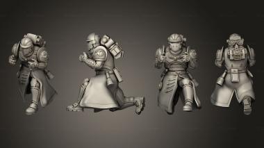 Military figurines Light weapon teams SM 1 Gunner 3d model