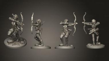 Military figurines Lila 02 3d model