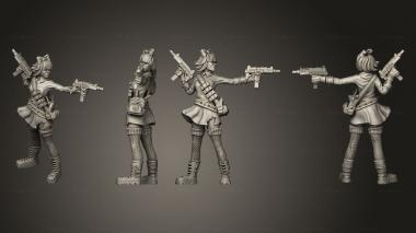 Military figurines Lily 3d model