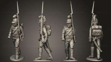 Military figurines Line 01 v 2 3d model