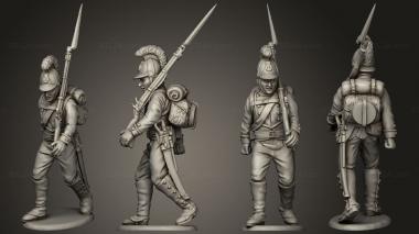 Military figurines Line 02 v 2 3d model