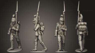 Military figurines Line 03 v 2 3d model