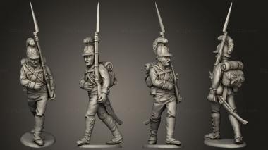 Military figurines Line 04 v 2 3d model