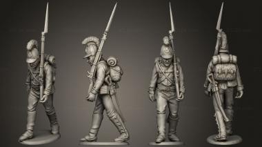 Military figurines Line 05 v 2 3d model