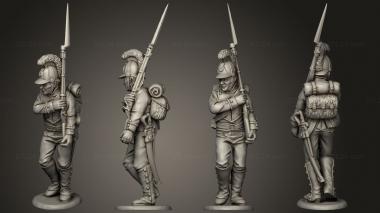 Military figurines Line 06 v 2 3d model