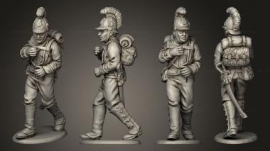 Military figurines Line Command 02 3d model