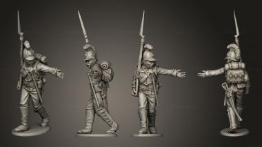 Military figurines Line Command 04 3d model