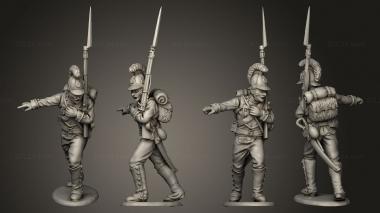 Military figurines Line Command 05 3d model