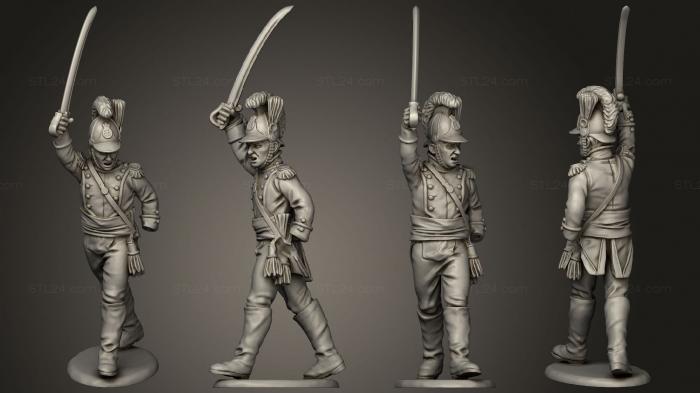 Military figurines (Line Command 06, STKW_9079) 3D models for cnc