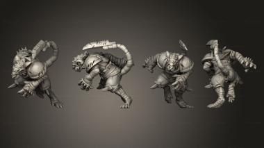 Military figurines Line Command 07 3d model