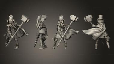 Military figurines Lion Tower Female Cleric 3d model