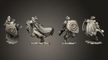 Military figurines Lion Tower War Cleric 3d model