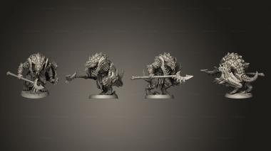 Military figurines Lizardman C Kit II Spear Tower Shield 3d model