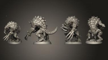 Military figurines Lizardman E Kit II Dual Claws 3d model
