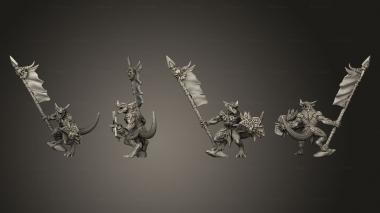 Military figurines Lizards Goldmaw Axe 2 3d model