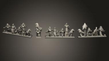 Military figurines lloronas ec strips 1 3d model
