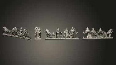 Military figurines lloronas ec strips 2 3d model