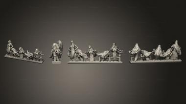Military figurines lloronas ec strips 3 3d model
