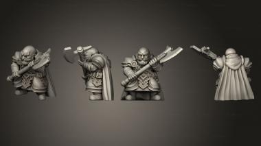 Military figurines Lord Great Axe 2 3d model