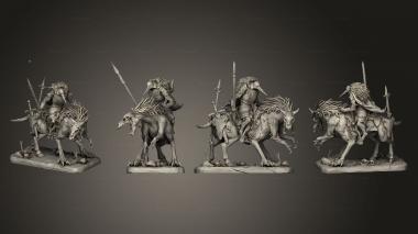 Military figurines Lordsguard cavalry 01 3d model